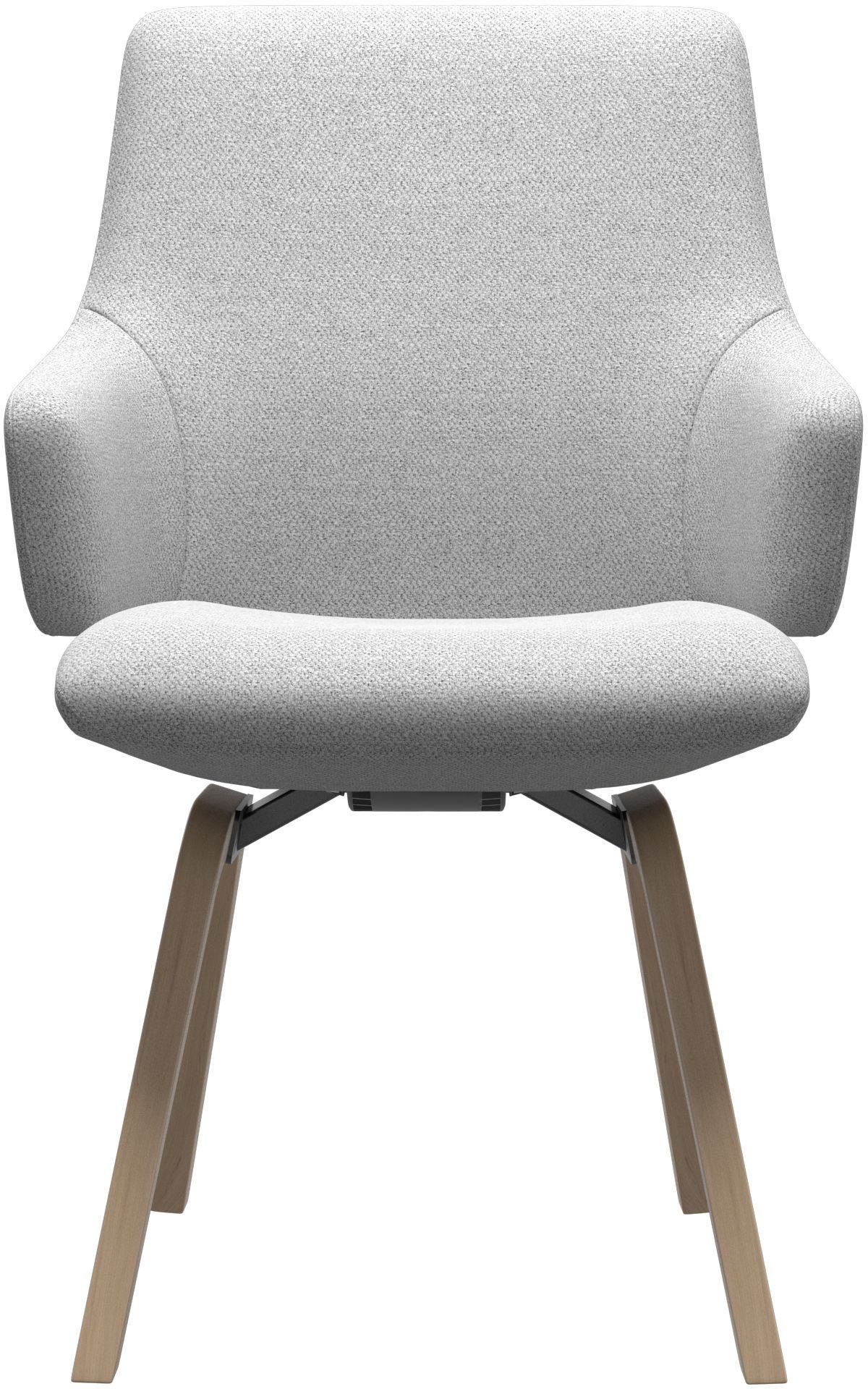 Stressless® Polsterstuhl Laurel, Low Back mit Armlehne, Größe L, mit schräggestellten Beinen in Walnuss