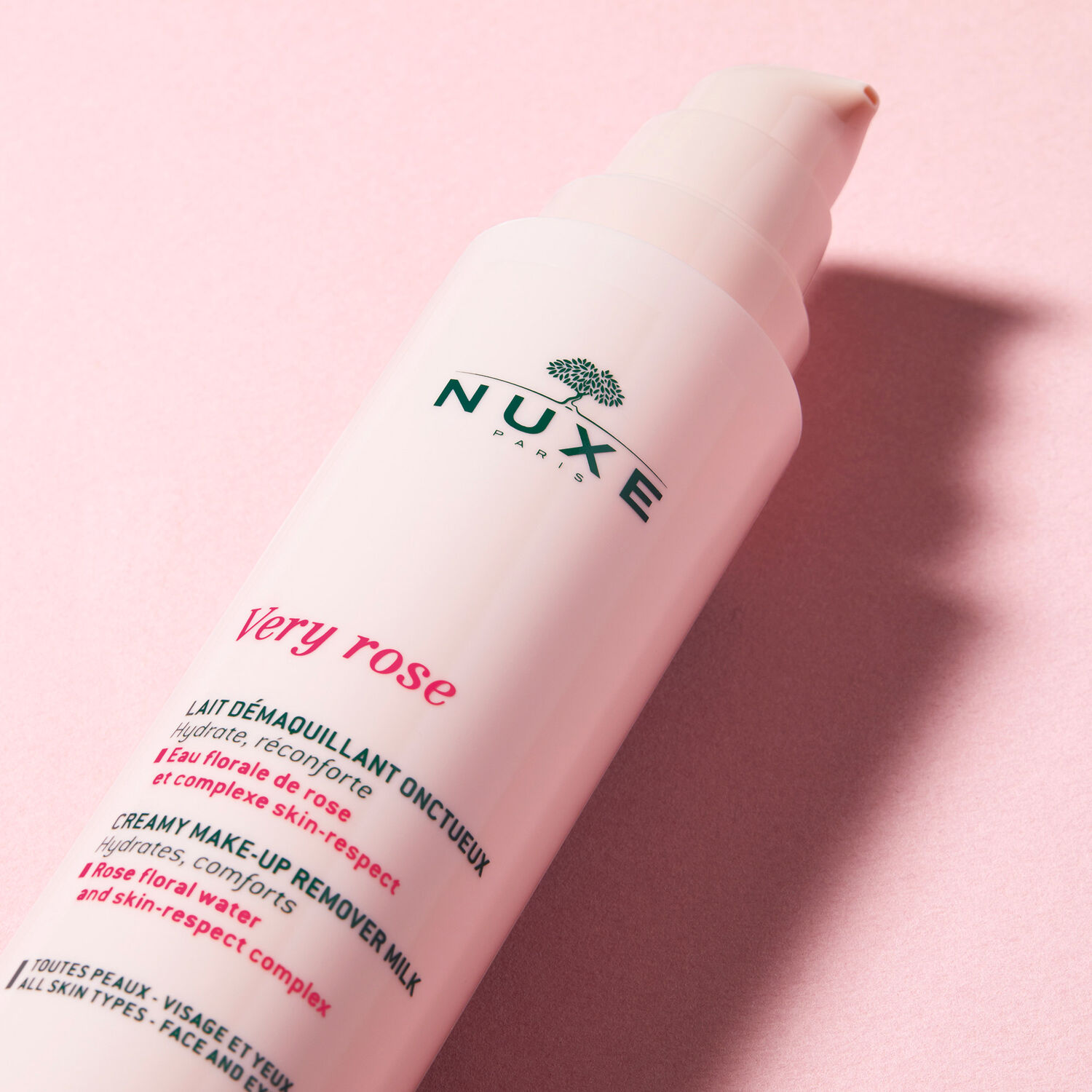 Nuxe Lait Démaquillant Onctueux Very Rose - Toutes peaux - 200ml