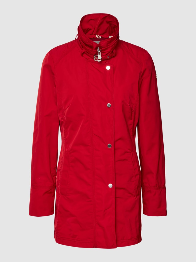 Jacke mit Label-Detail in rot