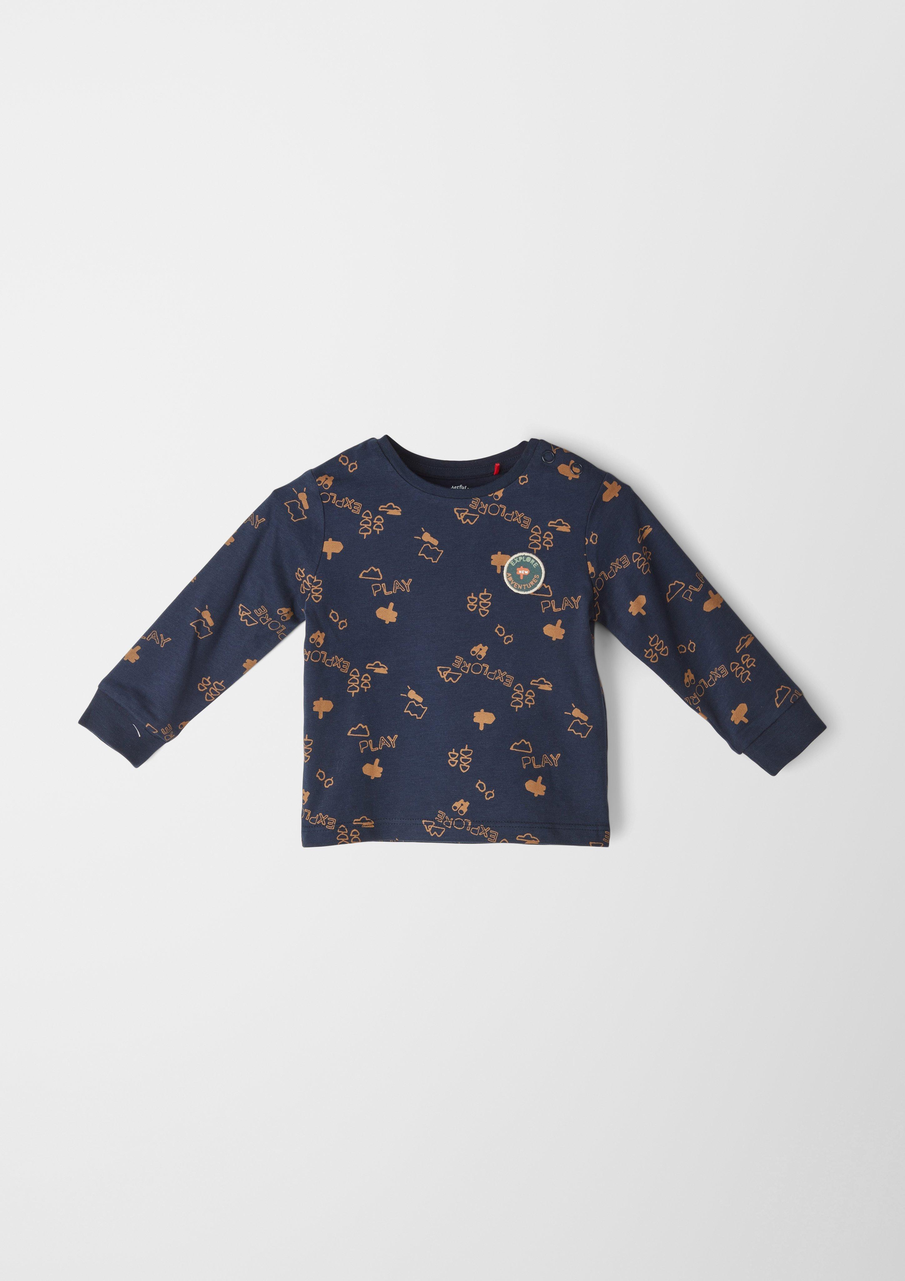 Baumwollshirt mit Alloverprint  2118419-59A2
