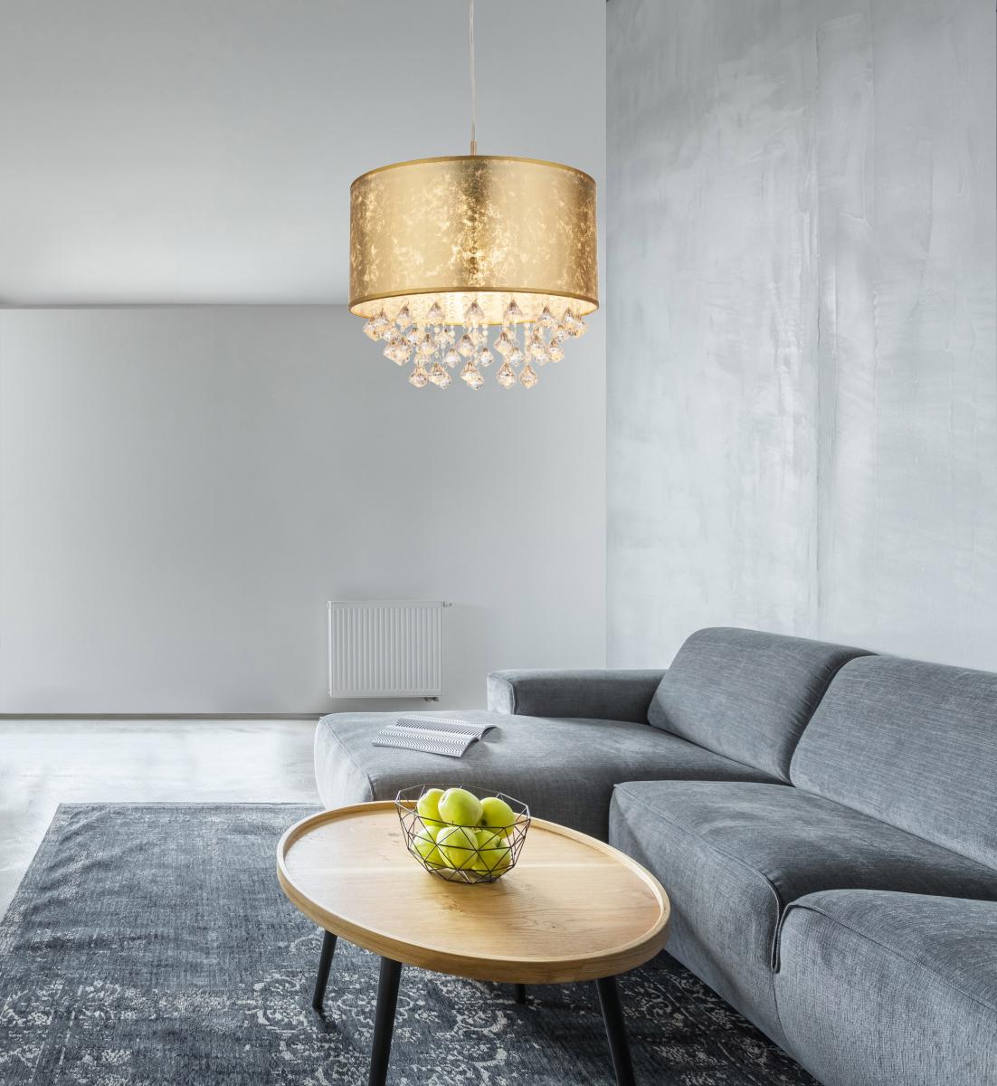 Globo Lighting - AMY - Hängeleuchte Metall Nickel matt, 1x E27