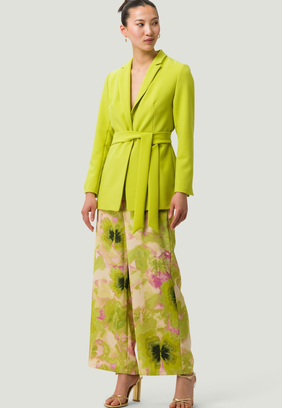 Satinhose mit Print