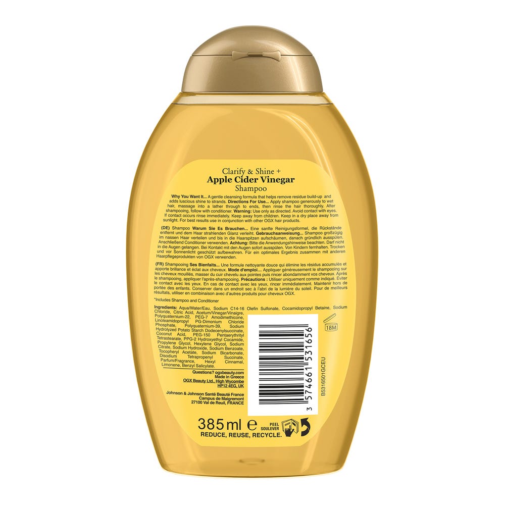 OGX Apple Cider Vinegar Shampoo 385 ml