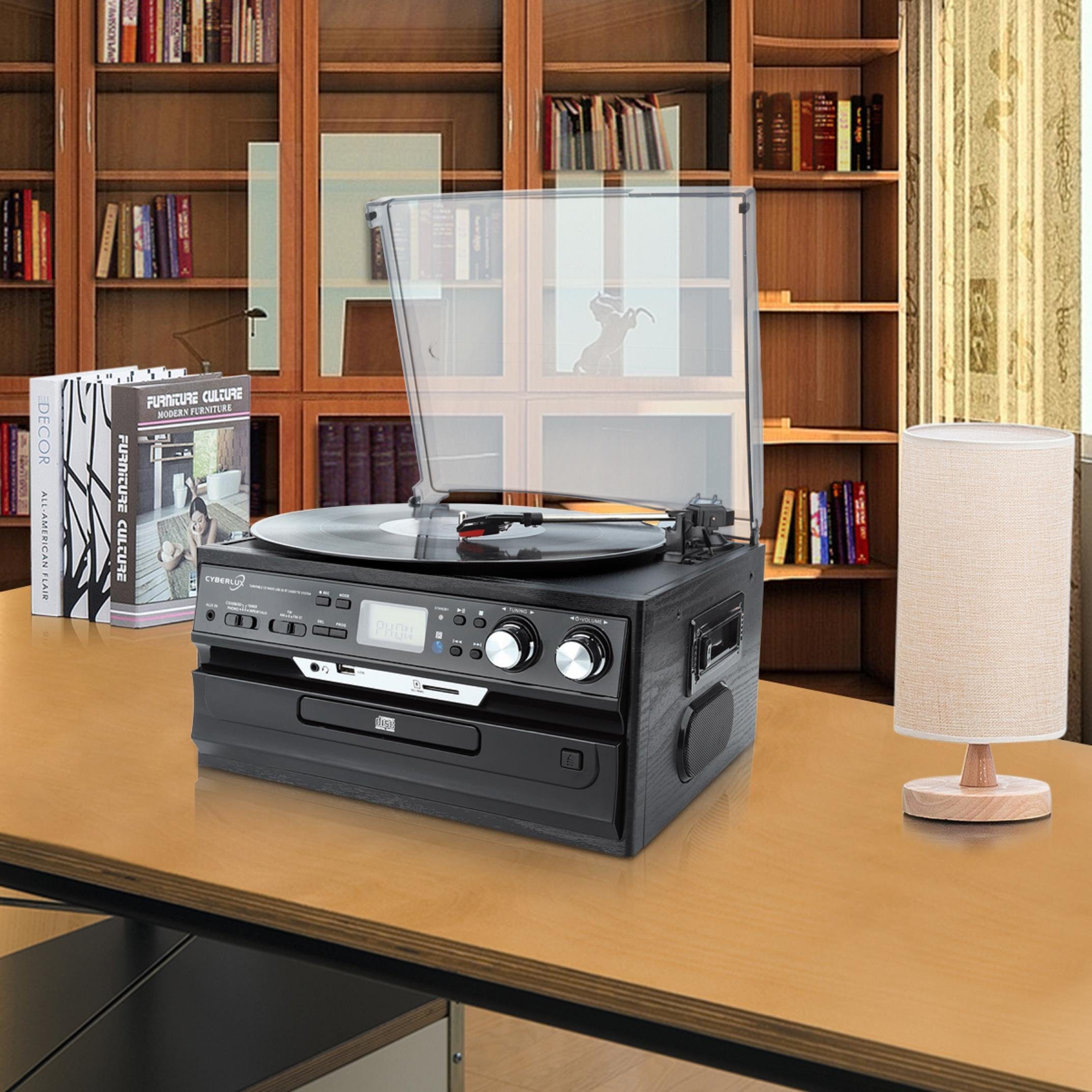 Cyberlux CL-3040B Multifunktionsspieler (Riemenantrieb, CD, Kassette, Bluetooth, Aufnahmefunktion, USB)