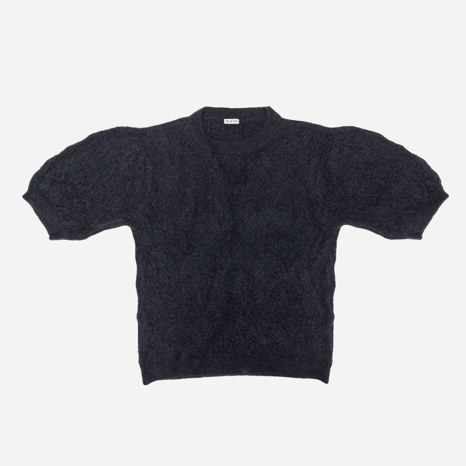 Pull TEXTO marine tricot ajouré