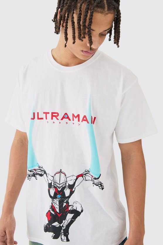 Oversize T-Shirt mit lizenziertem Ultraman Print