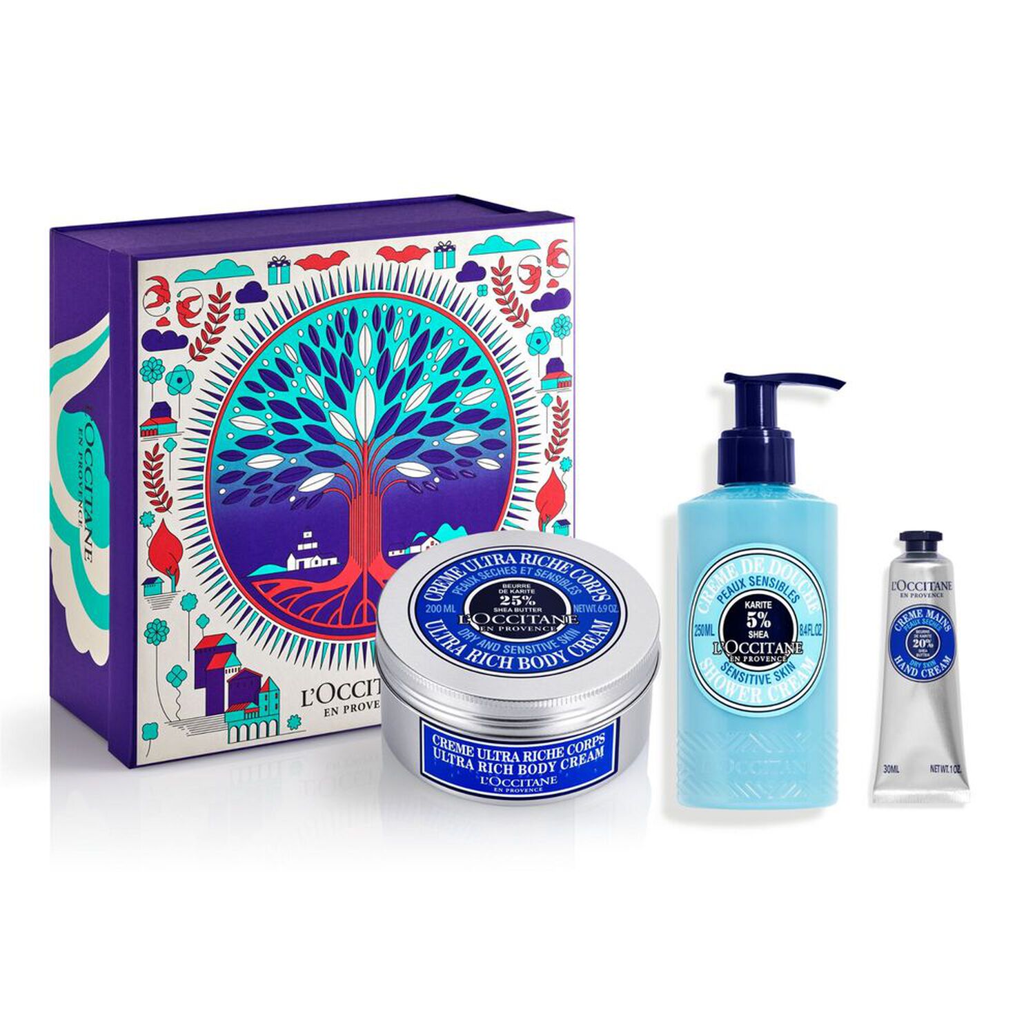 l'occitane Karité Coffret Gel douche 250 ml + 2 Produits
