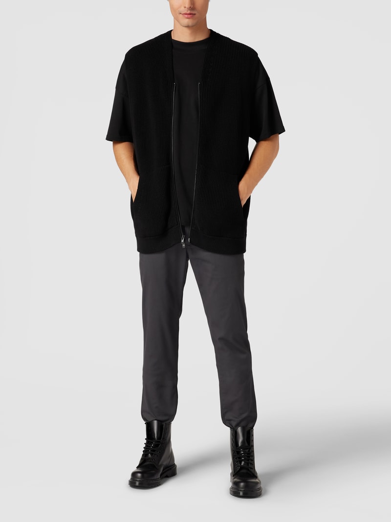 Chino mit Label-Detail Modell 'CORE BLEECKER 1985' in anthrazit