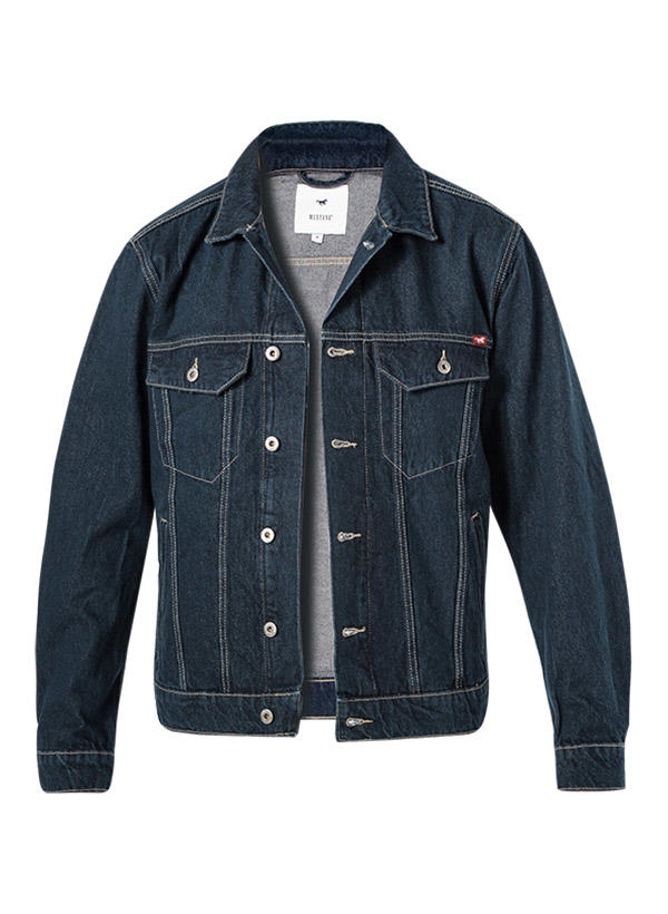 MUSTANG, Jeansjacke, Baumwolle, jeansblau