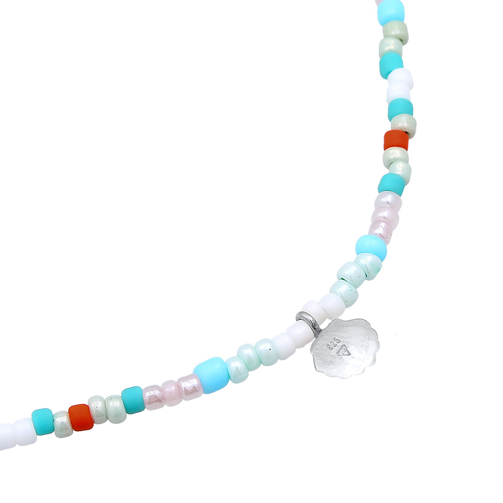 Elli Elli Bracelet de Cheville Femmes bracelet de cheville verre boules multicolores é Bijoux