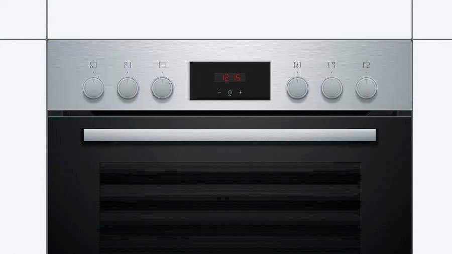 BOSCH Elektro-Herd-Set HND231AS62, mit Teleskopauszug nachrüstbar, ecoClean Direct