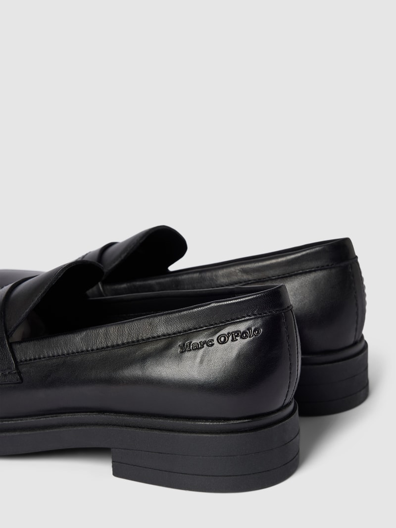Penny-Loafer aus Leder Modell 'Paula' in schwarz