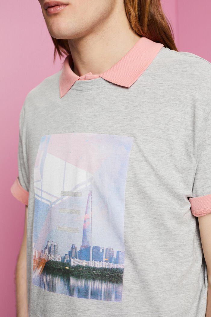 T-Shirt aus Baumwollmix mit Print