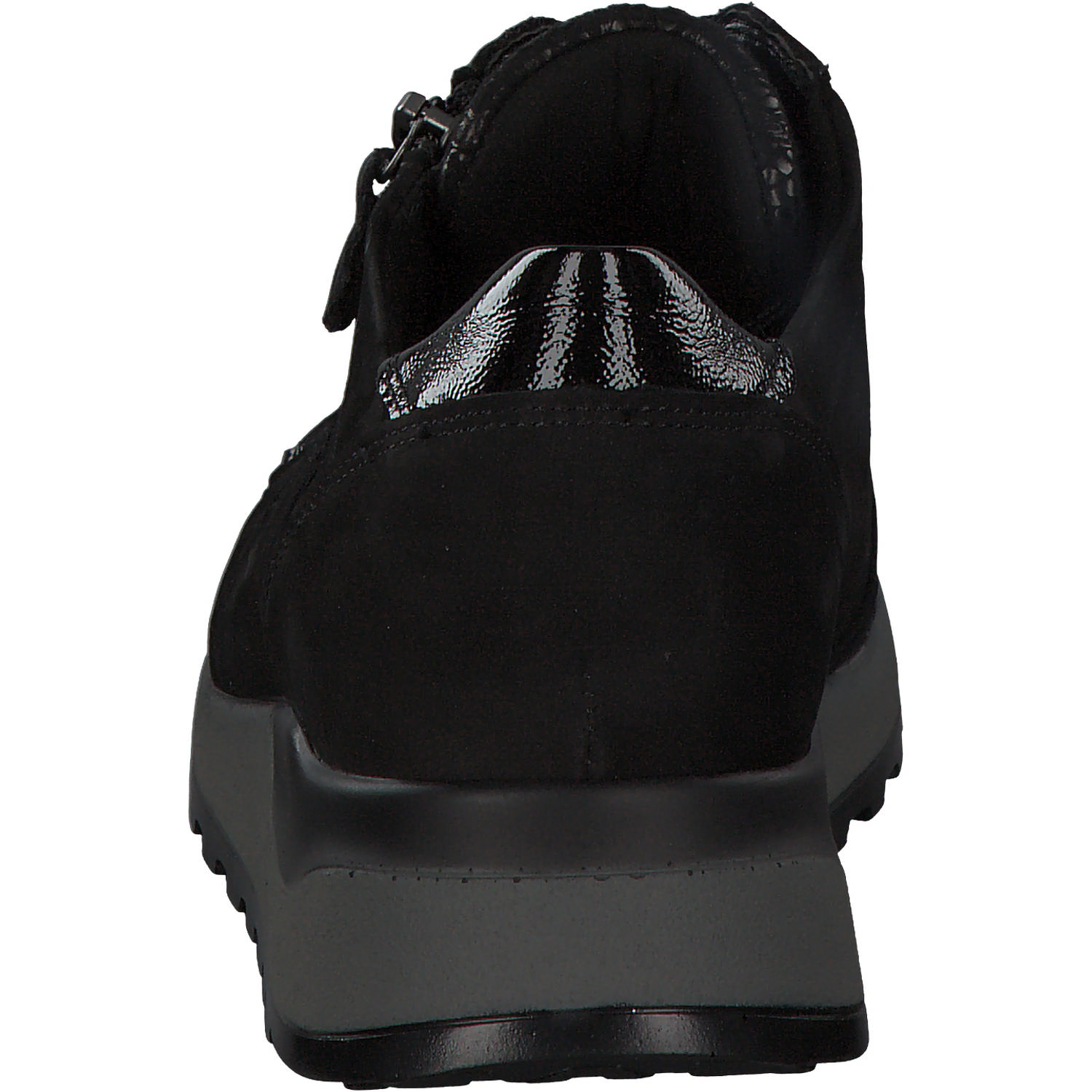 Waldläufer Hiroko Soft H64007, Sneakers Low, Damen, Schwarz (Silver)