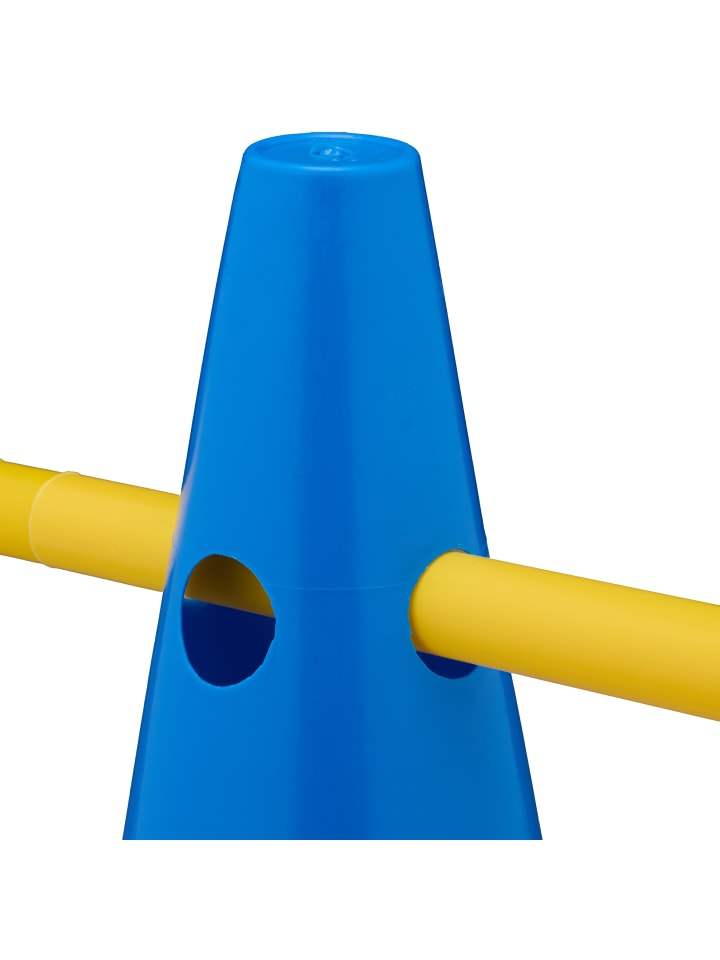 relaxdays 18-tlg. Steckhürden Set in Blau/ Gelb günstig kaufen onesize