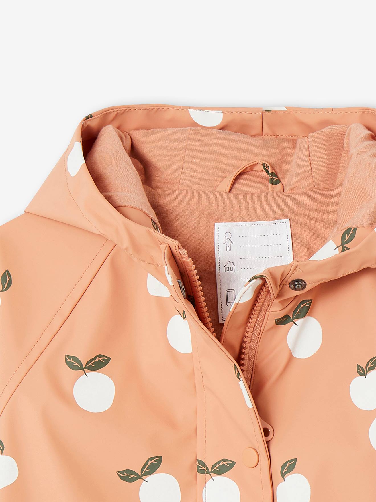 Vertbaudet Mädchen Regenjacke mit Zauber-Trick - aqua gänseblümchen