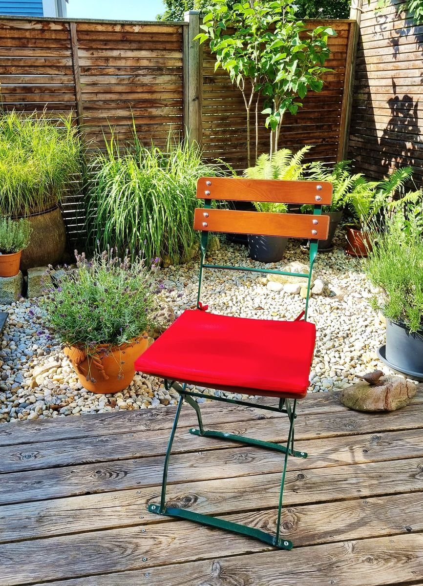 Coen Bakker Stuhlkissen JACK Outdoor Stuhlkissen 40x40cm Lounge Kissen Wasserfest Sitzkissen, mit Lotus Effekt, robust, strapazierfähig, für Innen & Außen