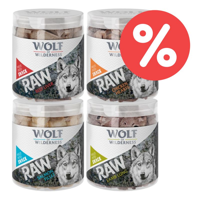 Sparpaket Wolf of Wilderness - RAW Snacks (gefriergetrocknet)