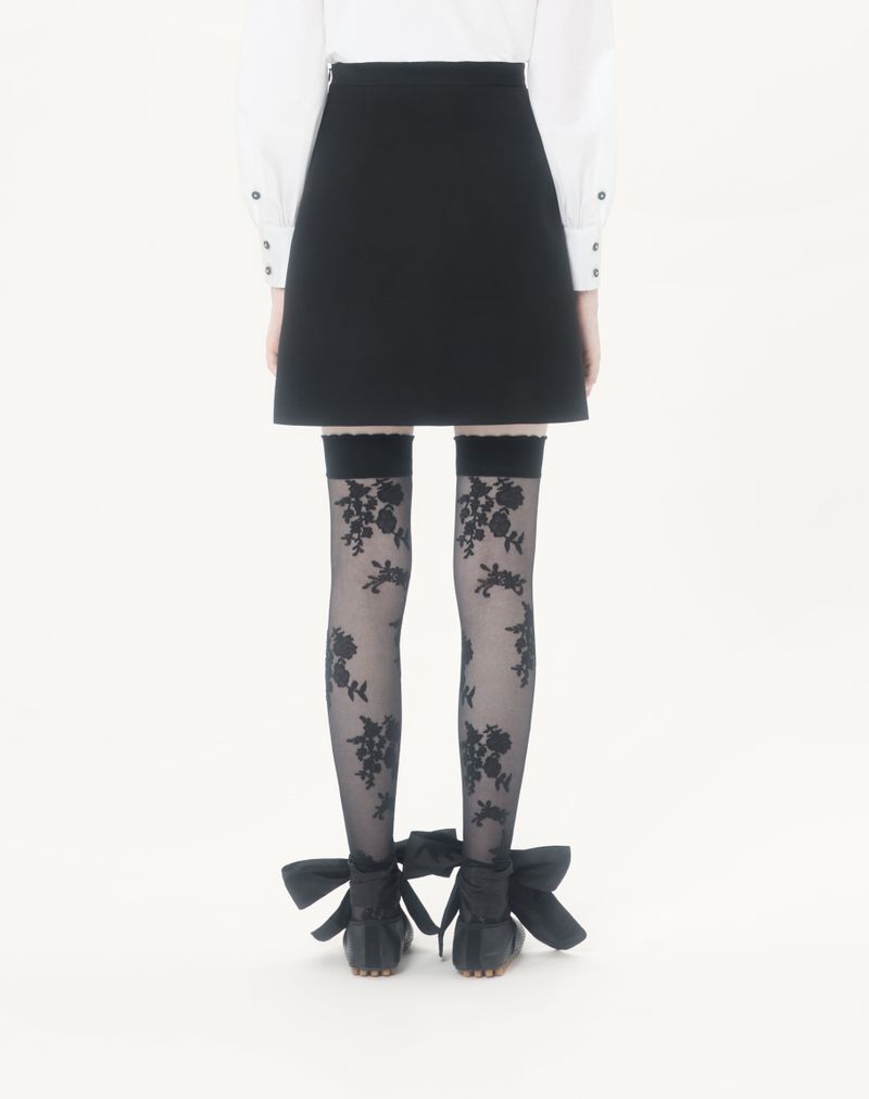 Korte crêpe couture rok