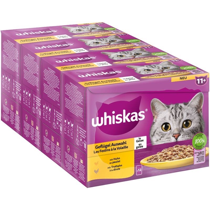 Megapack Whiskas Senior Frischebeutel 48 x 85 g