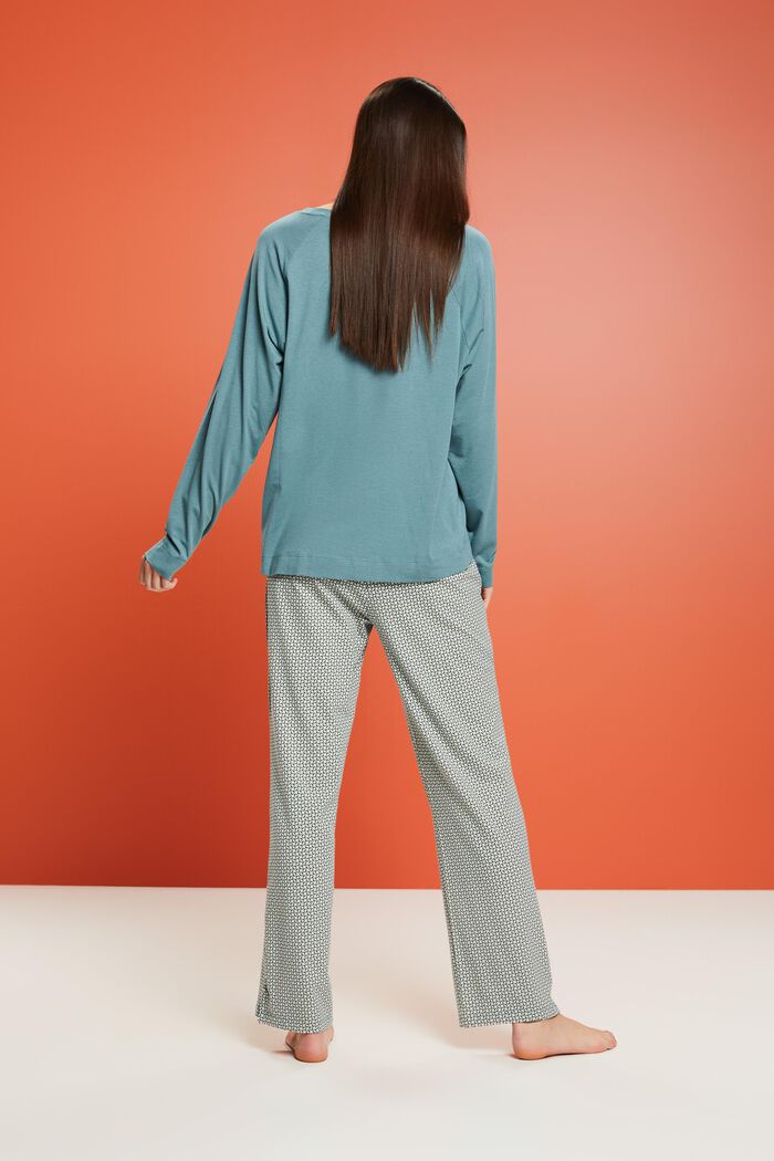 Langes Pyjama-Set aus Jersey