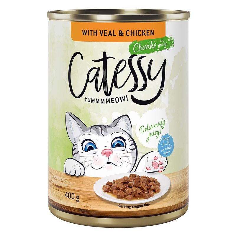 Sparpaket Catessy Häppchen in Sauce oder Gelee 24 x 400 g | bitiba