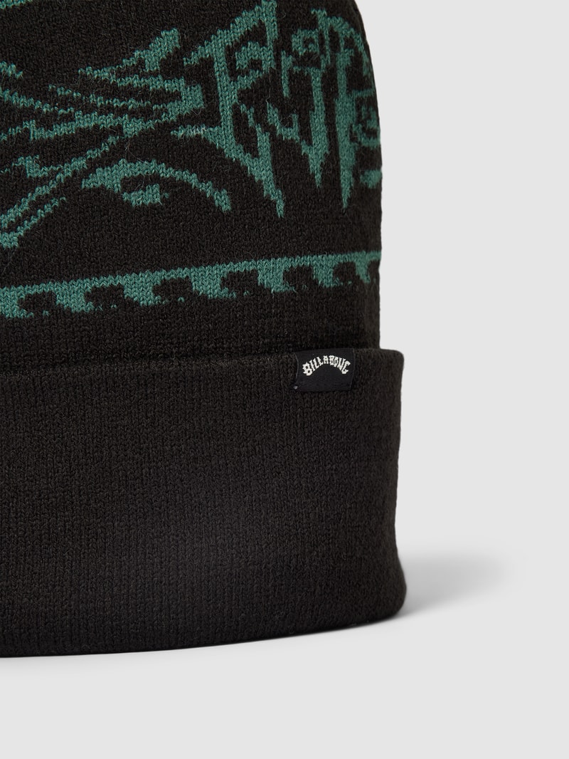 Beanie mit Stretch-Anteil in schwarz