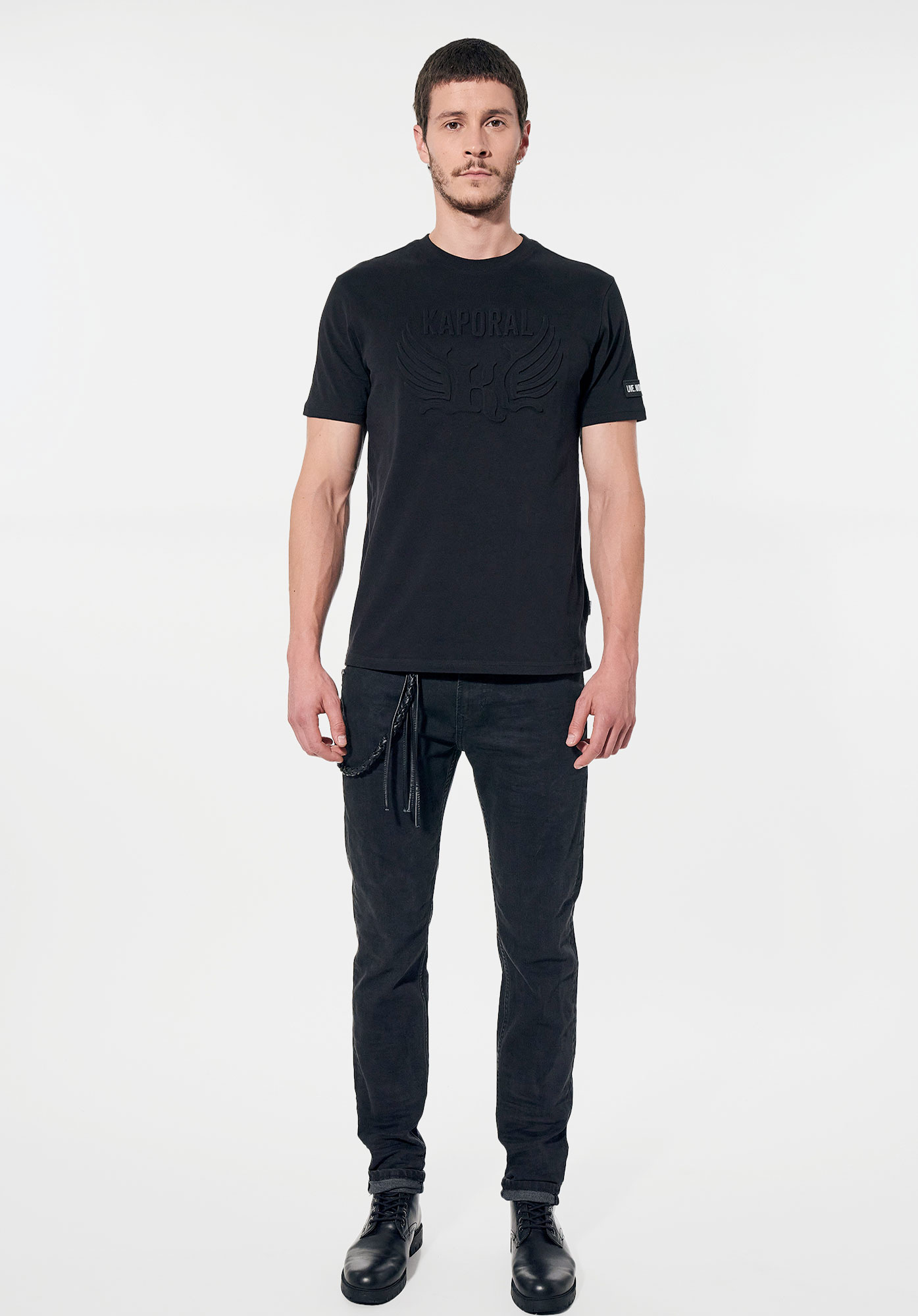 LOUND  T-shirt noir Homme en 100% coton bio