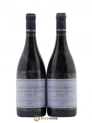 Gevrey-Chambertin 1er Cru Clos Saint-Jacques Bruno Clair (Domaine)  2017 - Lot de 2 Bouteilles