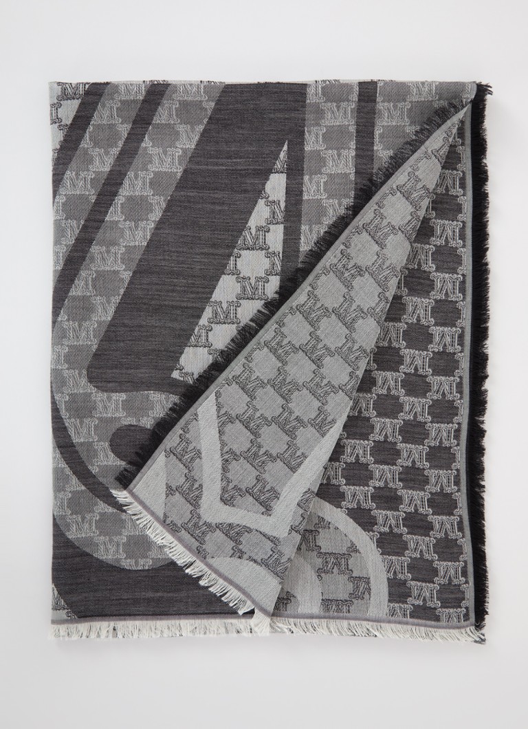 Eșarfă imprimată MaxMara Acinoso 190 x 73 cm