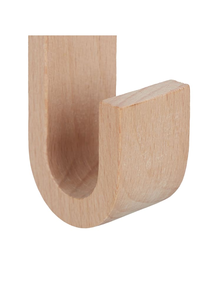 relaxdays 10x Türhaken in Weiß/Natur - (B)2,5 x (H)13 x (T)6 cm günstig kaufen onesize