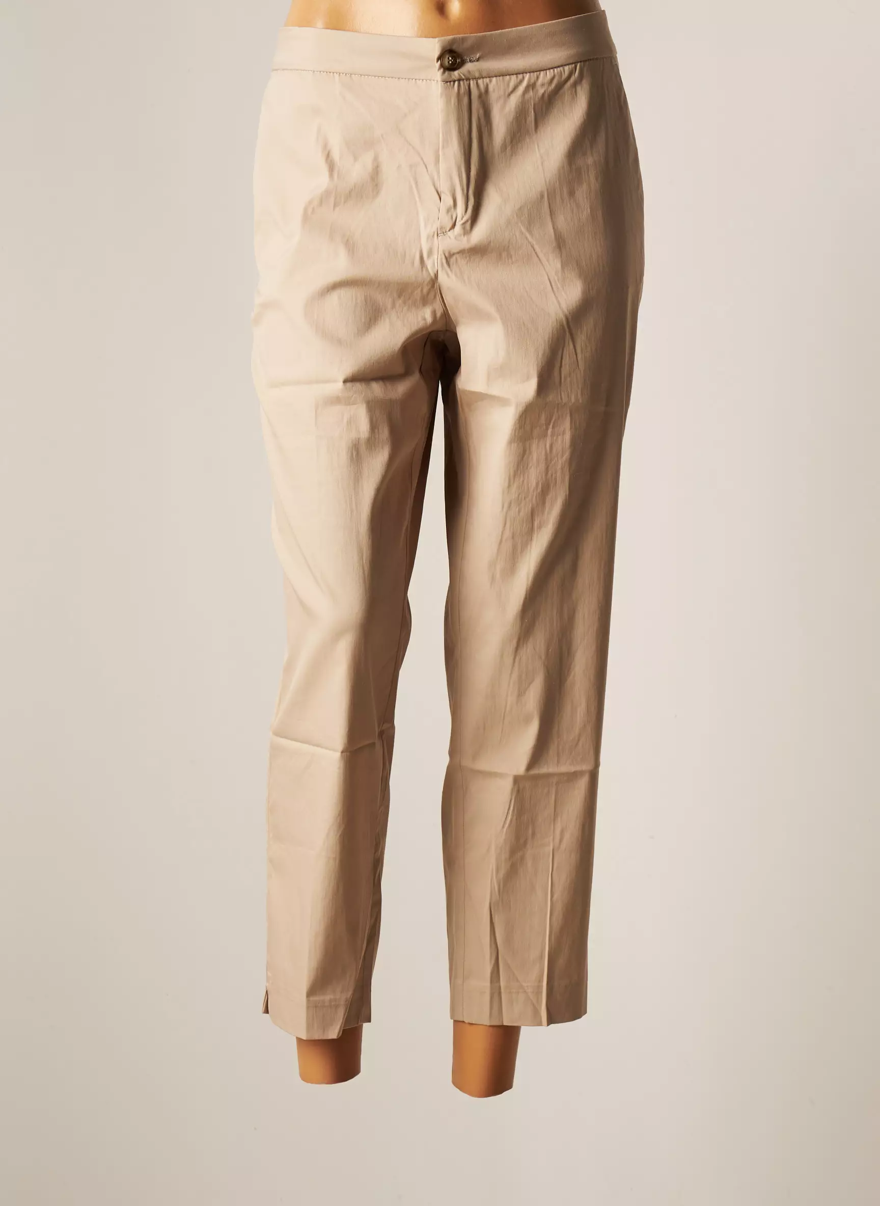 Ninati Pantalon7 8 Femme couleur beige