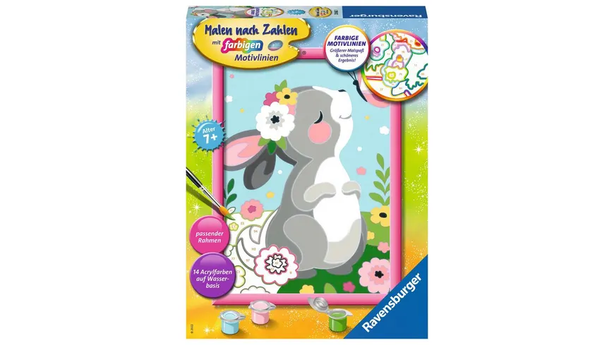 Ravensburger Beschäftigung - Malen nach Zahlen - Frühlingsgrüße – Kinder ab 7 Jahren