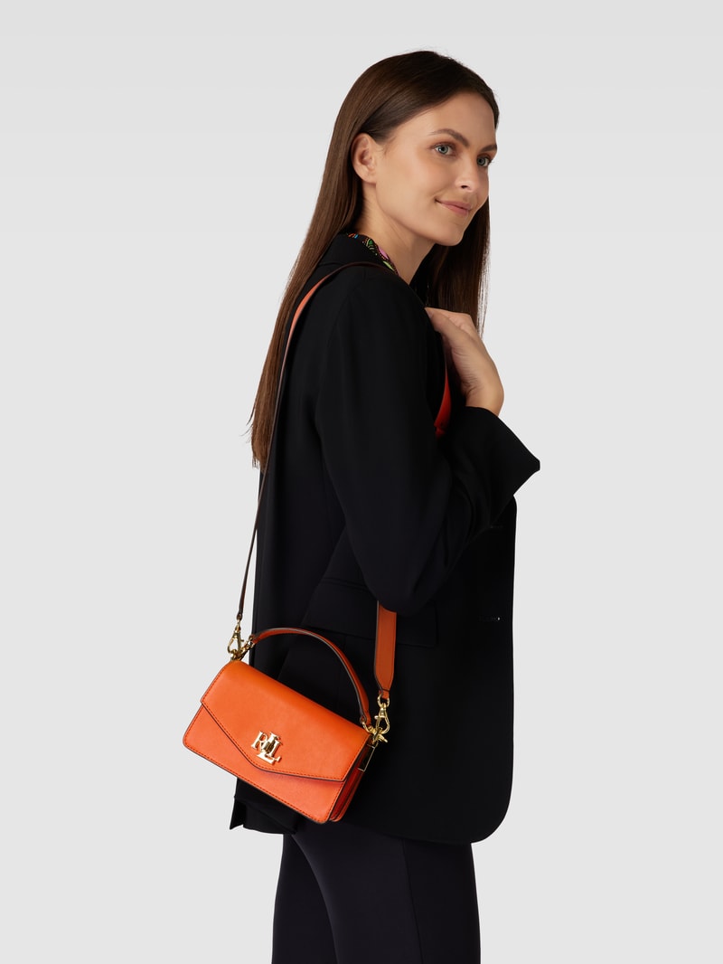 Umhängetasche aus Leder Modell 'TAYLER' in orange