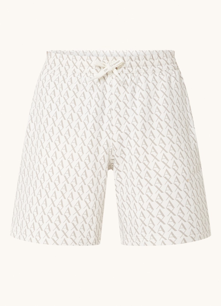 Armani Exchange Straight fit jogging shorts with logo print