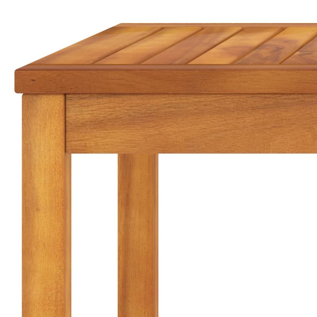 vidaXL Gartenlounge-Set 4-tlg. Garten-Lounge-Set mit Auflagen Creme Massivholz Akazie, (1-tlg)