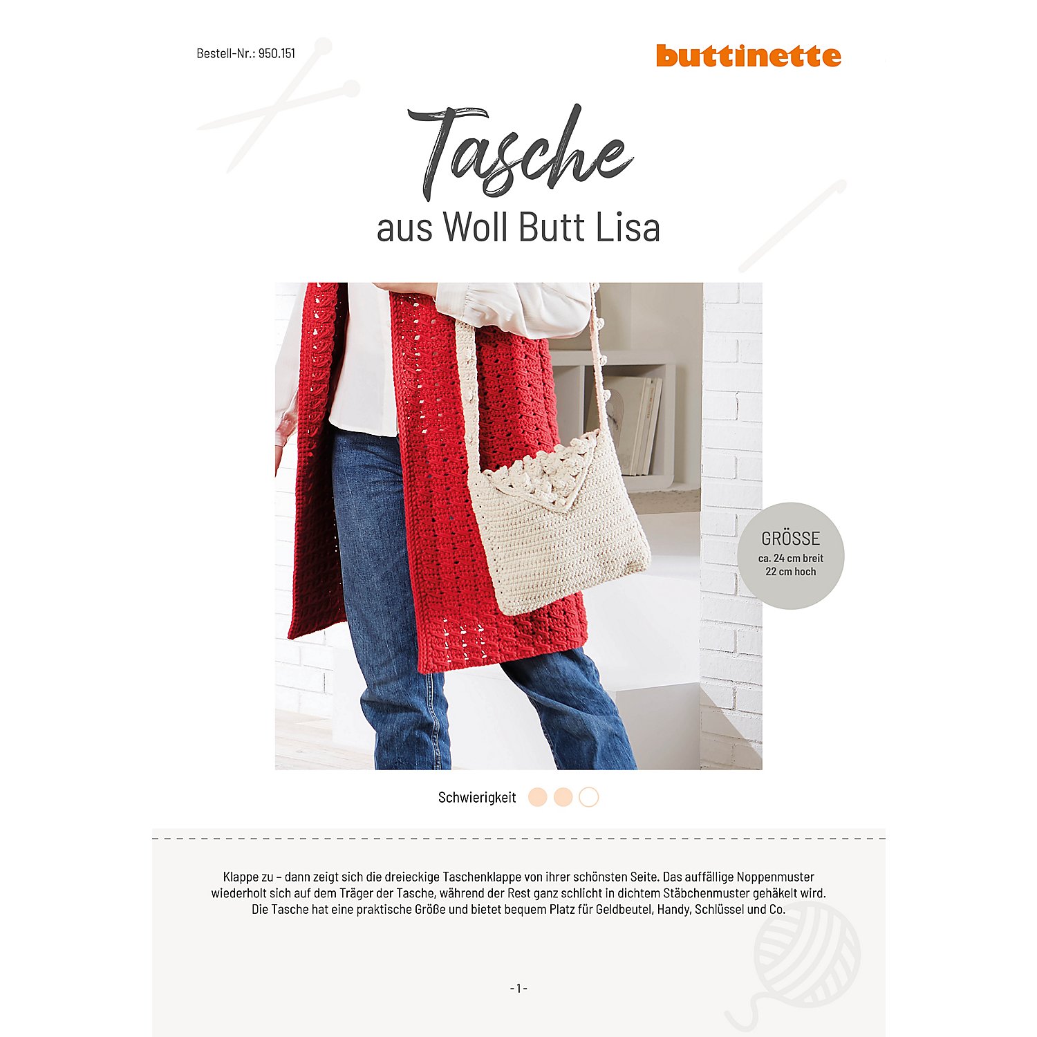 Häkelanleitung – Tasche aus Woll Butt Lisa