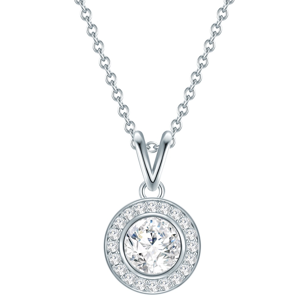 Rafaela Donata Chaîne Argent sterling Oxyde de zirconium (CZ) en Argent collier