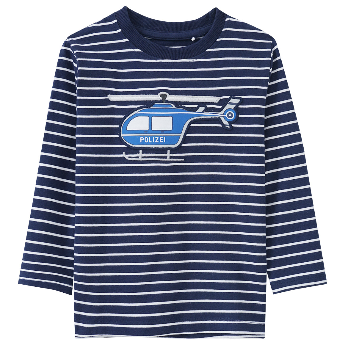 Kinder Langarmshirt mit Polizei-Applikation