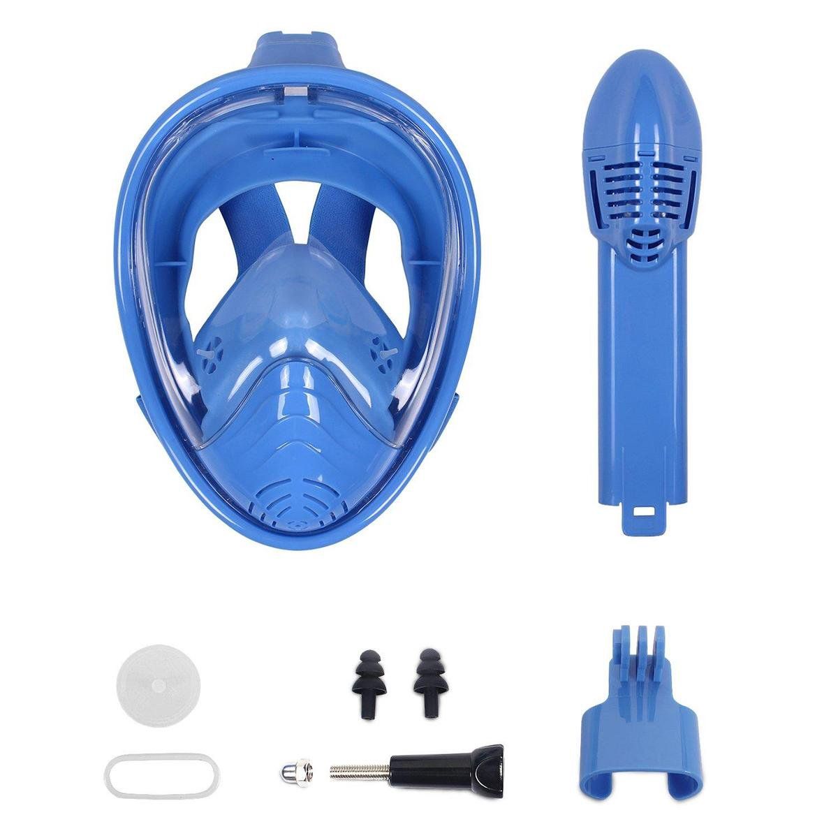Campingwise Kinder XS blau Vollgesichts-Tauchmaske