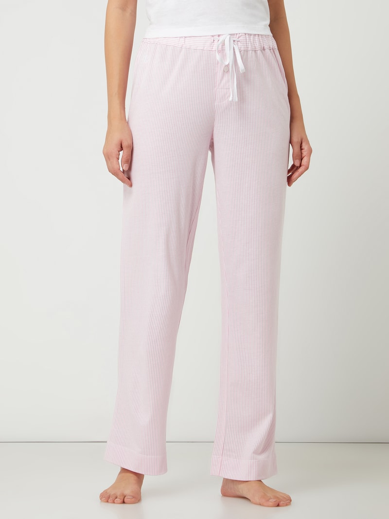 Pyjamahose mit Streifenmuster in rosa