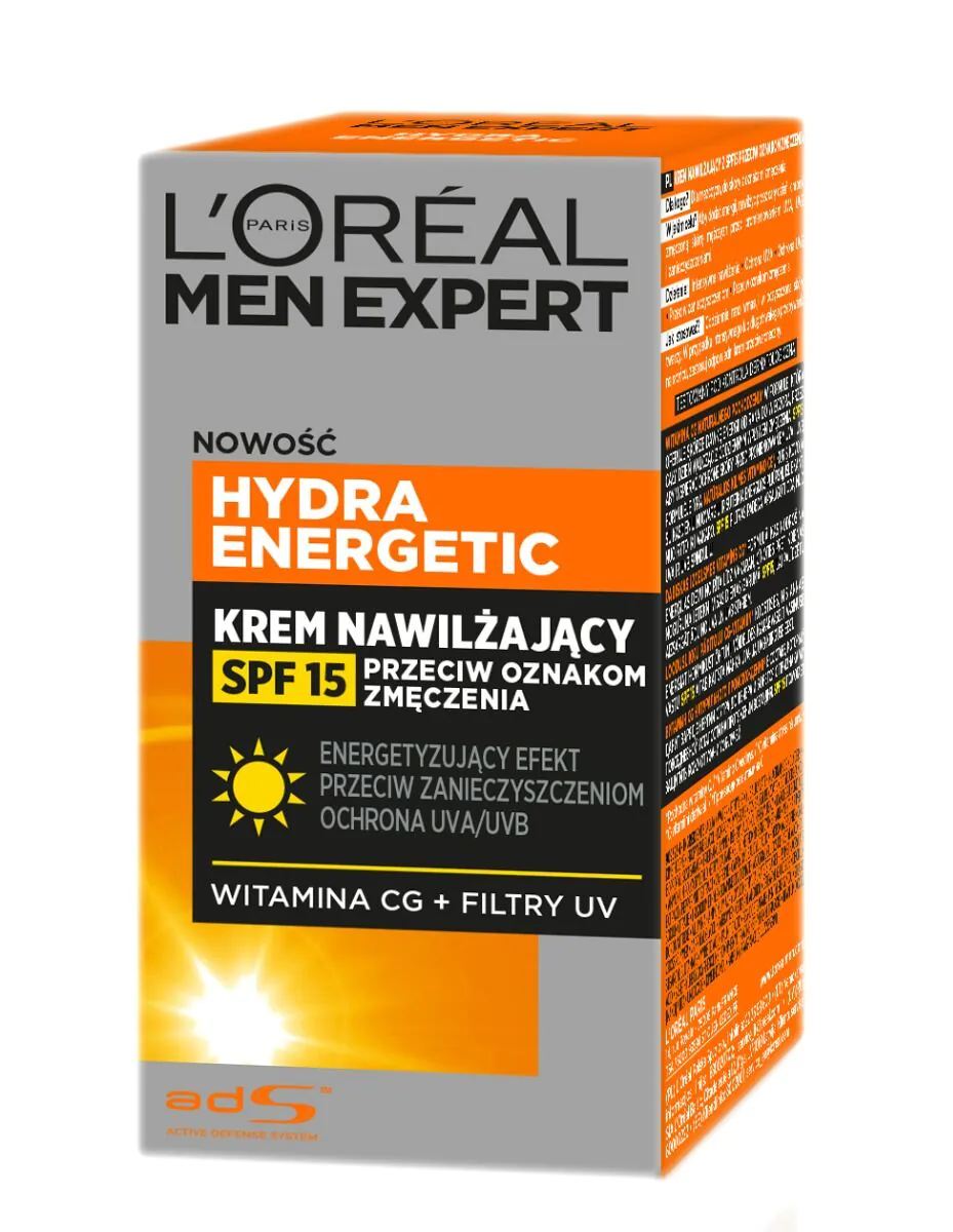 L'Oréal Men Expert Hydra Energetic хидратантна крема са SPF 15 против знакова умора
