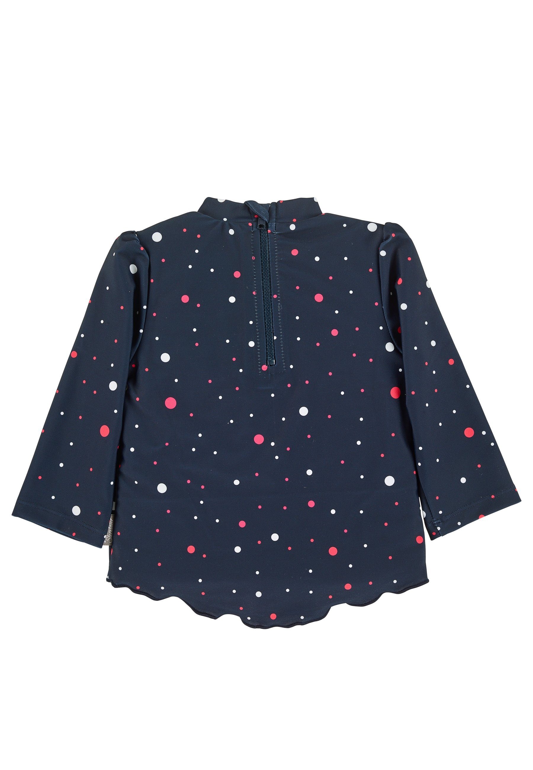 Sterntaler® Badeanzug Langarm-Schwimmshirt Biene (1-St., Kinderbadeanzug Langarm, Schwimmshirt gepunktet) Schwimmanzug mit Reißverschluss und Stehkragen, Baby Badeanzug