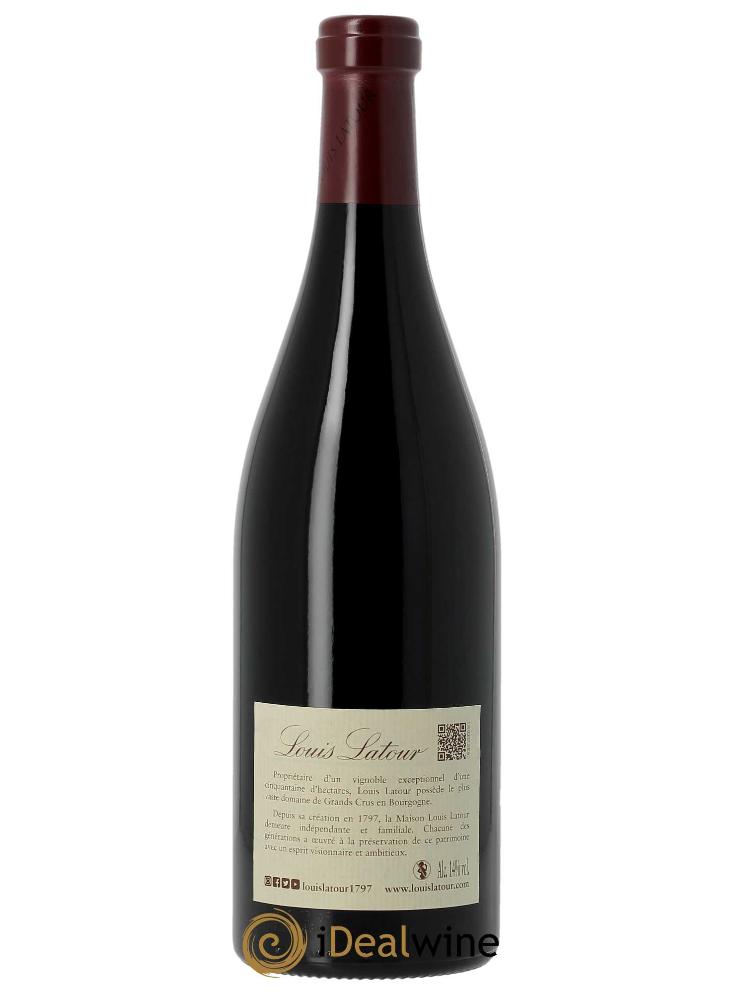 Corton Grand Cru Château Corton Grancey Louis Latour (CBO à partir de 6 BTS) 2018 - Lot de 1 Bouteille