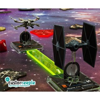 Xwing compatible Fire templates orange (3)