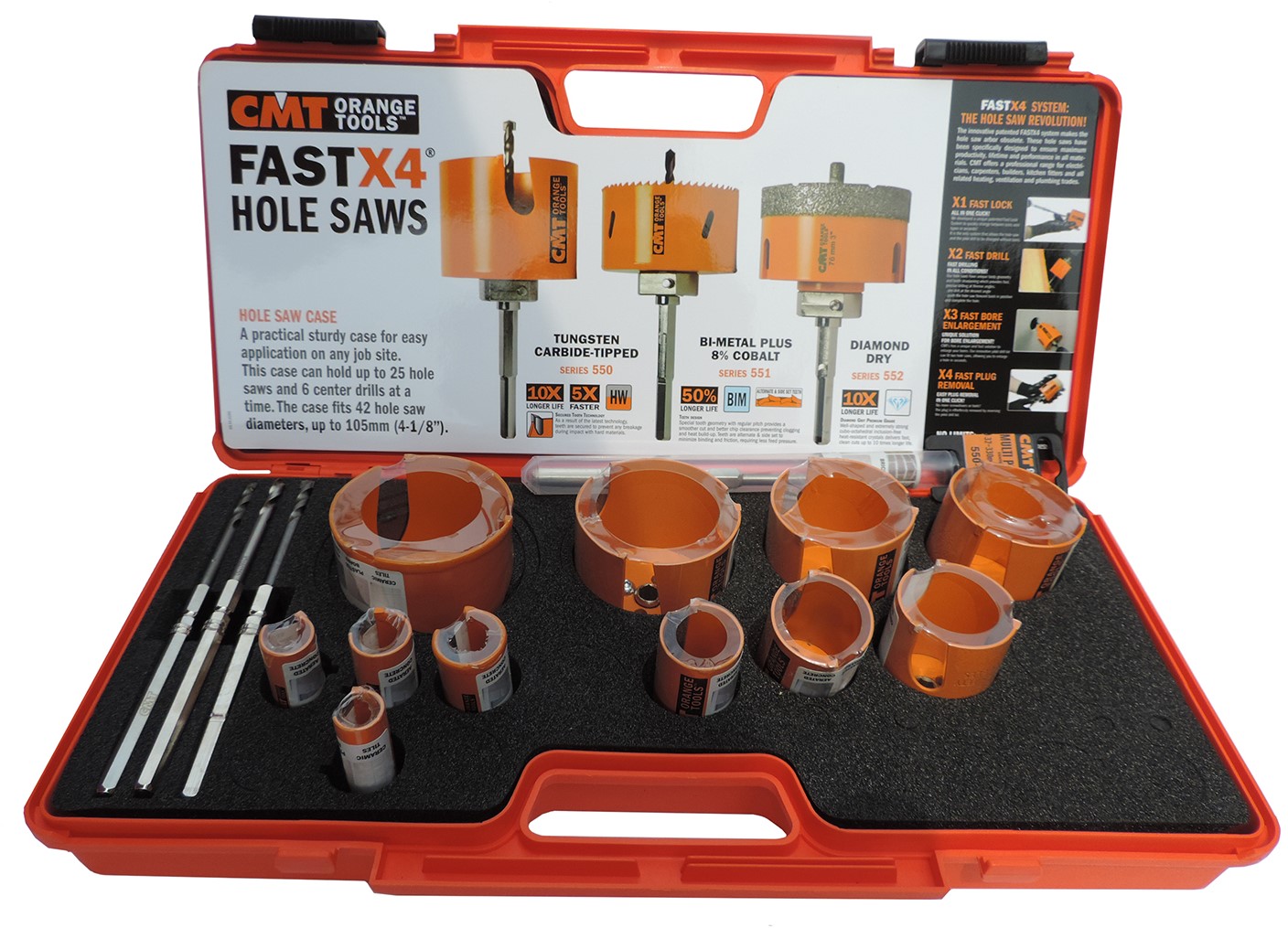 CMT 550.SET11 Сет машина за сољење HW 11-делни + 4 центрирајуће бургије у кутији