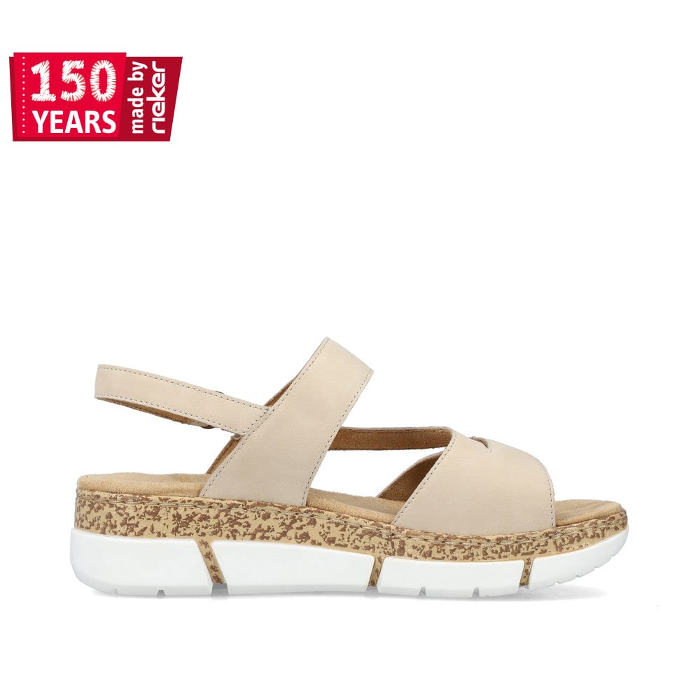 Rieker Damen Riemchensandalen hellbeige