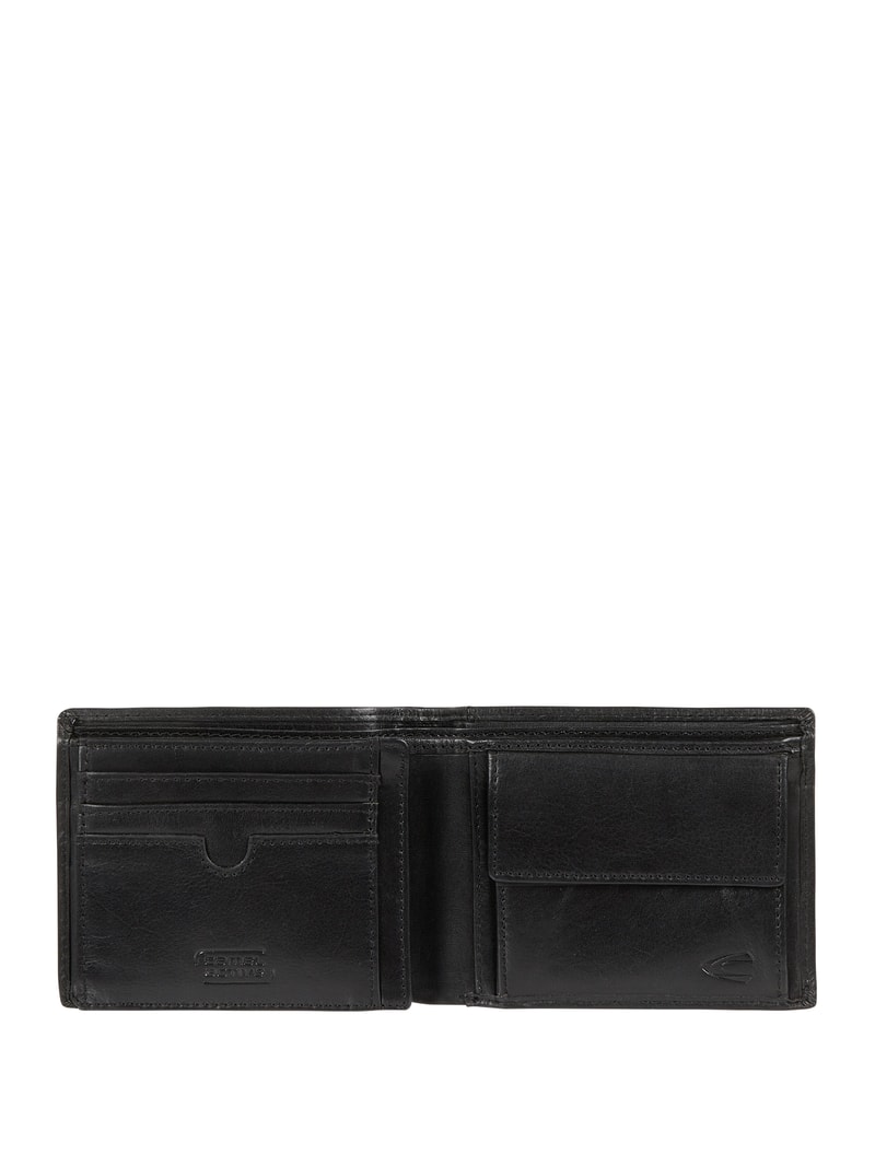 Portmonee aus Leder - RFID Safe in schwarz