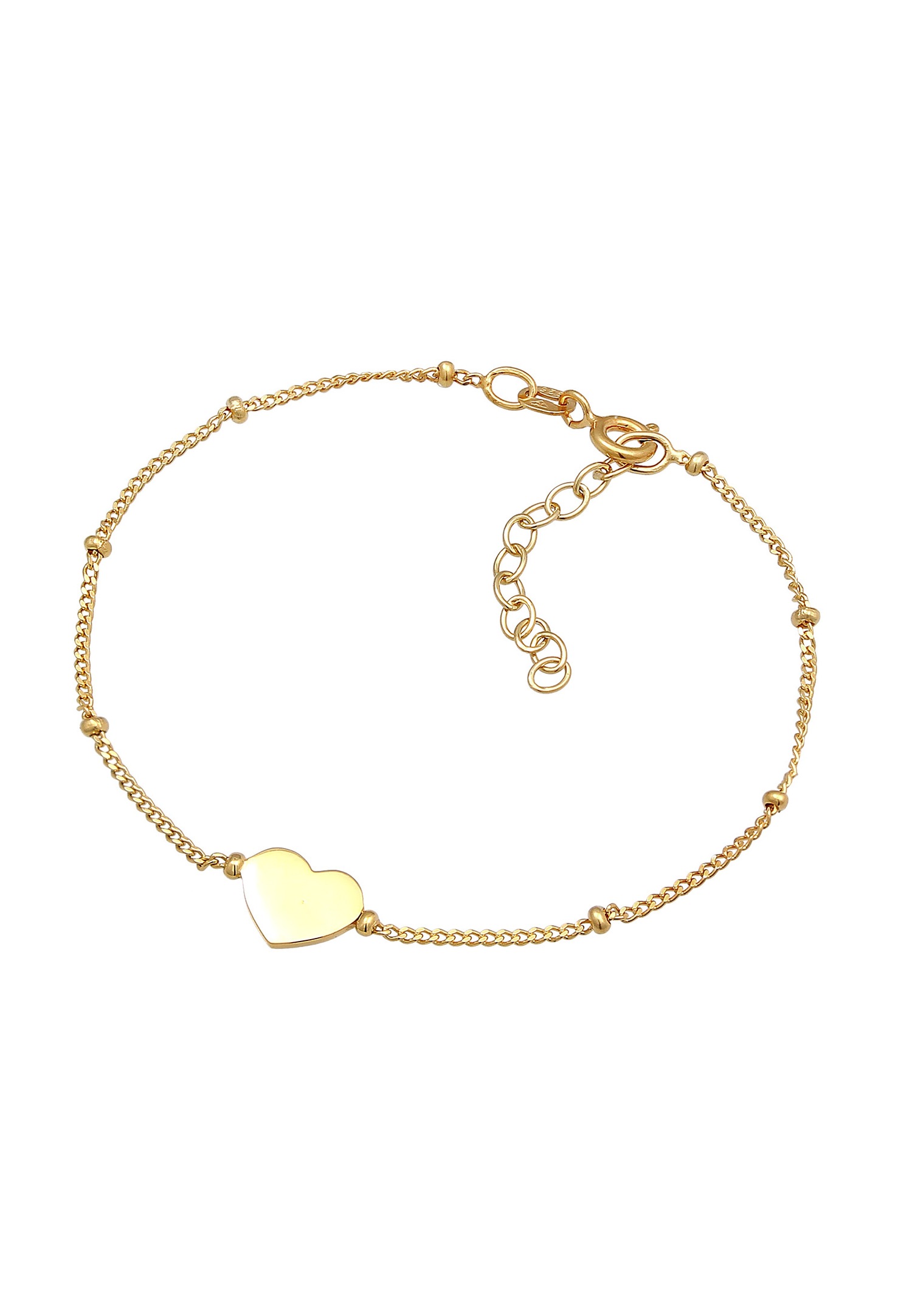 Kulki miłości Elli Women's Heart Symbol wykonane ze srebra próby 925