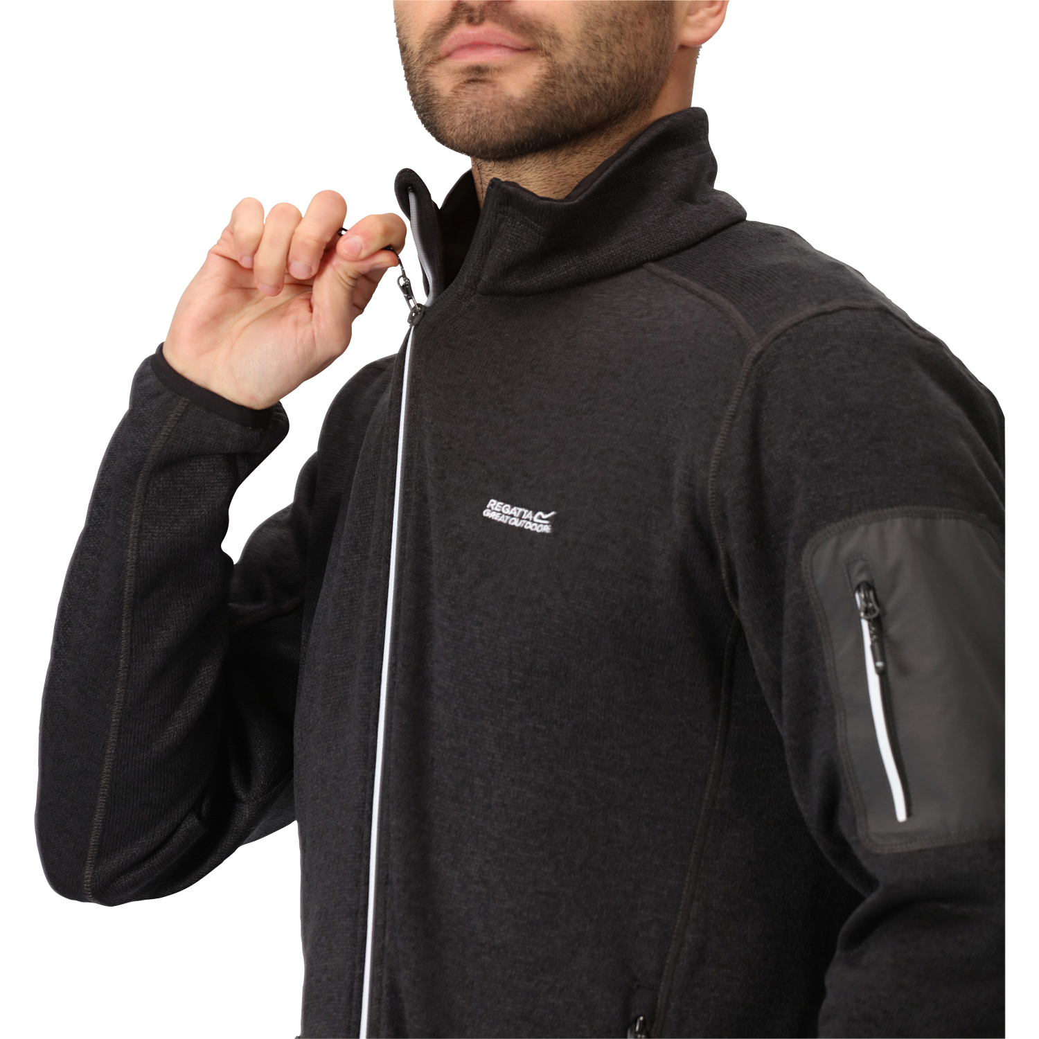 Regatta Herren Fleecejacke Newhill (grau)